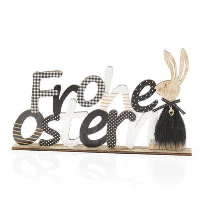 Holz – Schriftzug “Frohe Ostern”