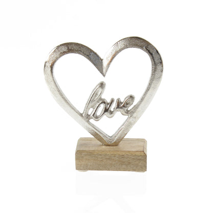 Herz aus Aluminium "love"