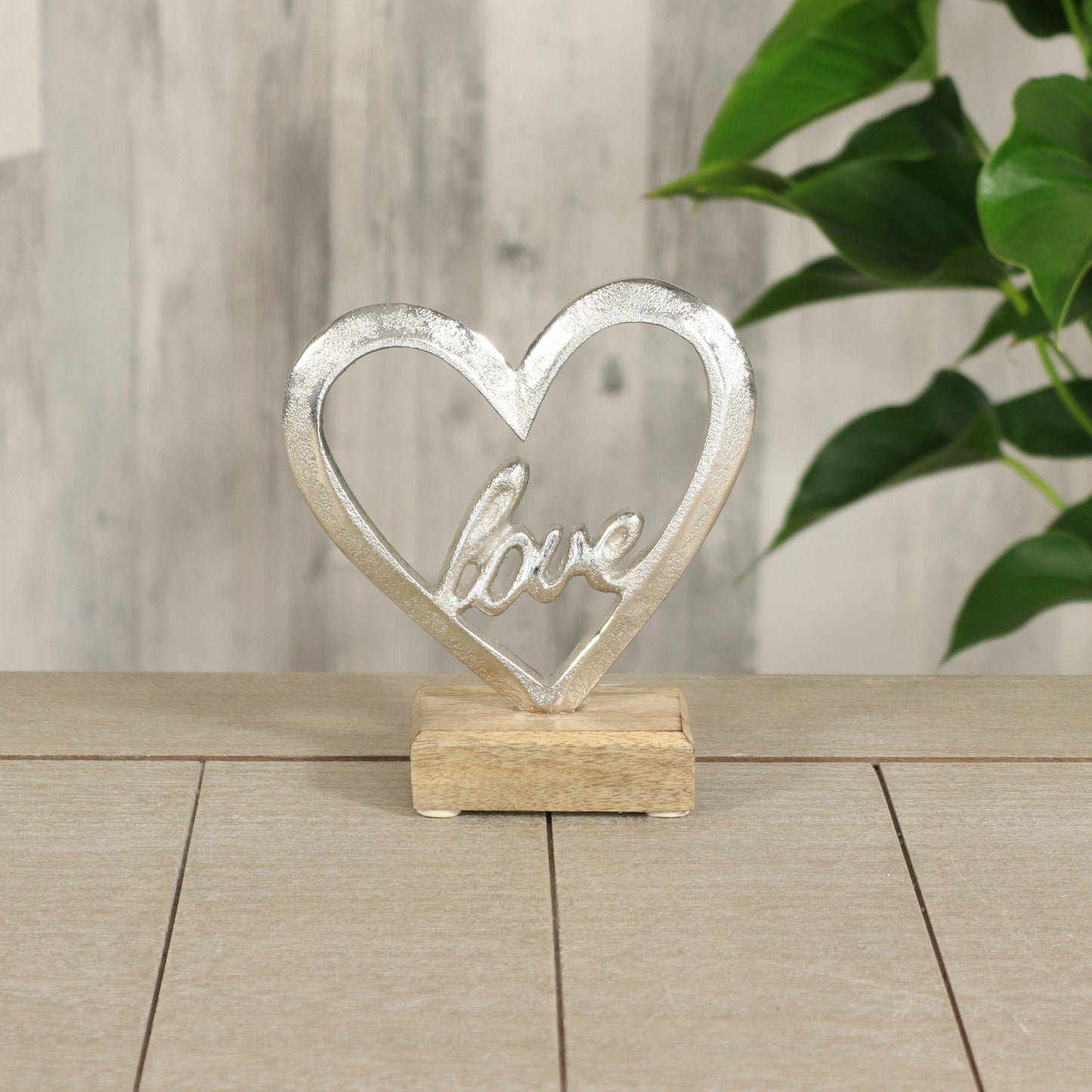 Herz aus Aluminium "love"