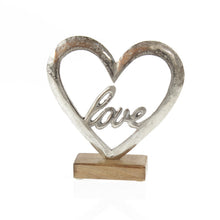 Herz aus Aluminium "love"