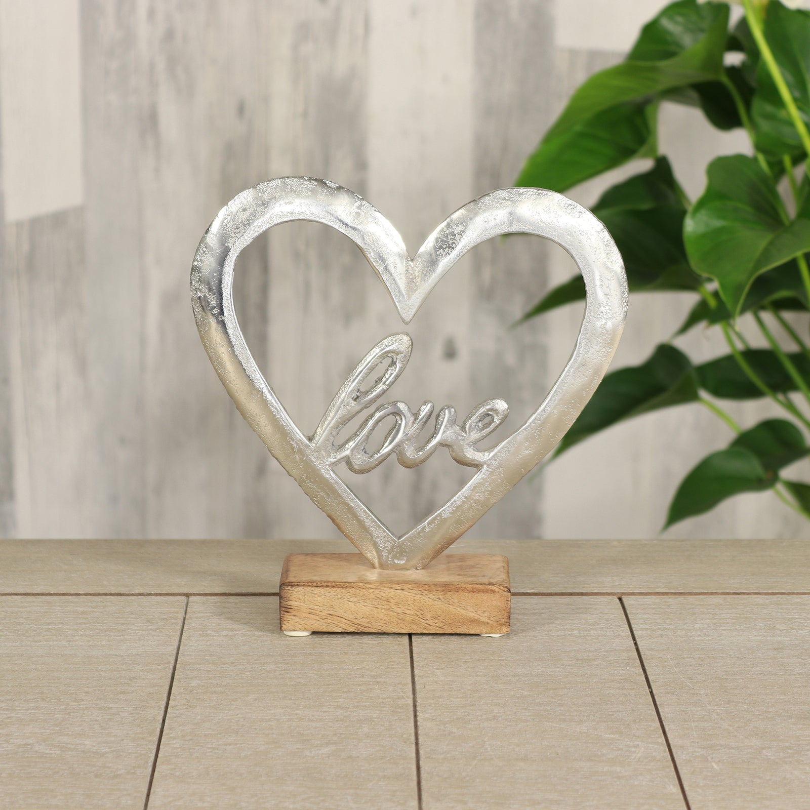 Herz aus Aluminium "love"