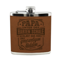 Personalisierter Flachmann "Echter Kerl" mit Namen