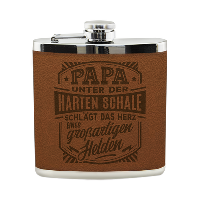 Personalisierter Flachmann "Echter Kerl" mit Namen