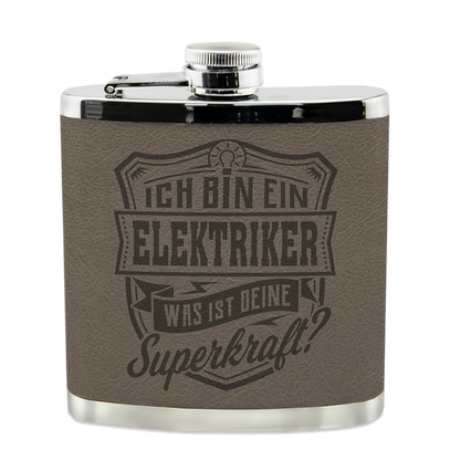 Personalisierter Flachmann "Echter Kerl" mit Namen