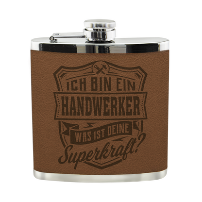 Personalisierter Flachmann "Echter Kerl" mit Namen