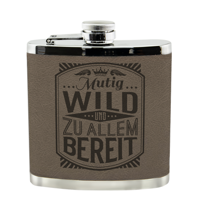 Personalisierter Flachmann "Echter Kerl" mit Namen