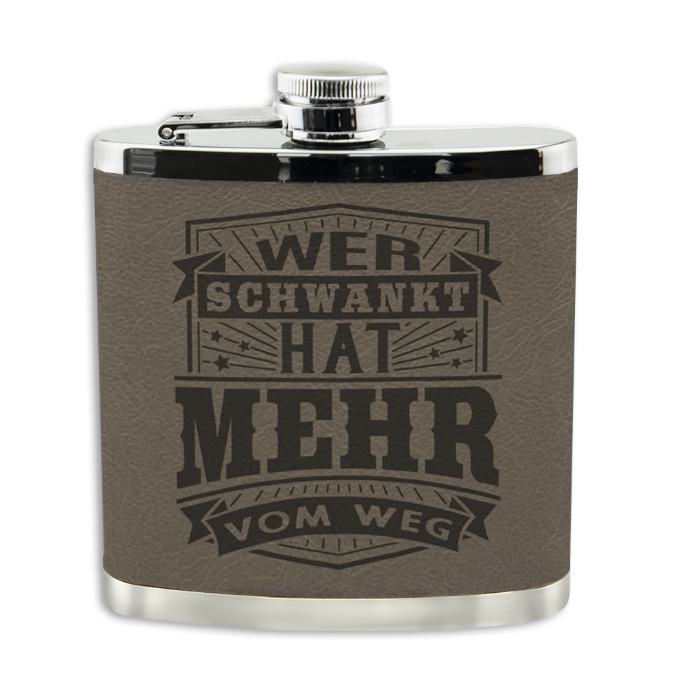 Personalisierter Flachmann "Echter Kerl" mit Namen