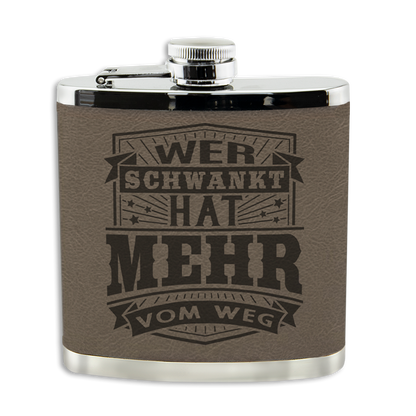 Personalisierter Flachmann "Echter Kerl" mit Namen