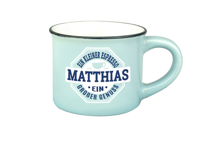 Personalisierte Espressotasse mit Namen