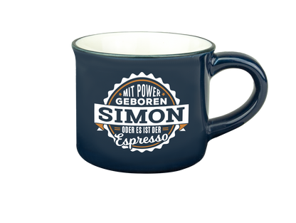 Personalisierte Espressotasse mit Namen
