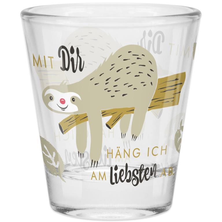Sheepworld Schnapsglas "Mit Dir häng ich am liebsten ab"