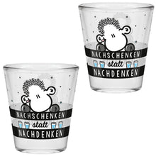 Sheepworld Schnapsglas "Nachschenken statt Nachdenken"
