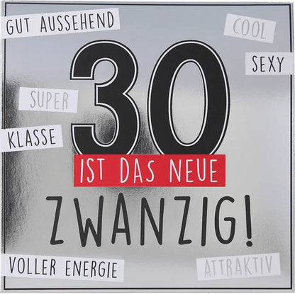 Pop-up-Musikkarte "Das neue Zwanzig" mit Licht-Effekt, zum 30. Geburtstag