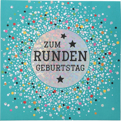 Pop-up-Musikkarte "Runder Geburtstag" mit Licht-Effekt
