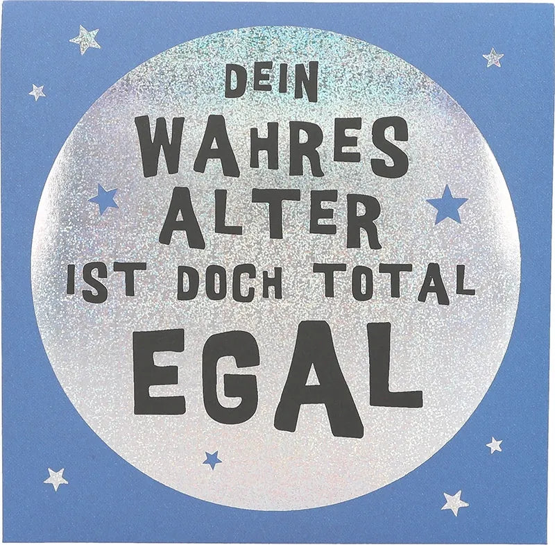 Pop-up-Musikkarte "Wahres Alter" mit Licht-Effekt