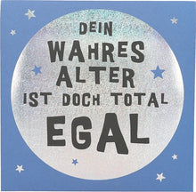 Pop-up-Musikkarte "Wahres Alter" mit Licht-Effekt