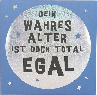 Pop-up-Musikkarte "Wahres Alter" mit Licht-Effekt