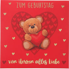 Pop-up-Musikkarte "Alles liebe" mit Licht-Effekt
