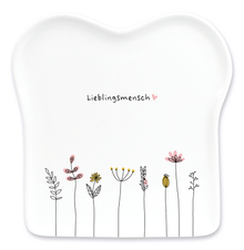 Toastteller "Lieblingsmensch - Blumen"