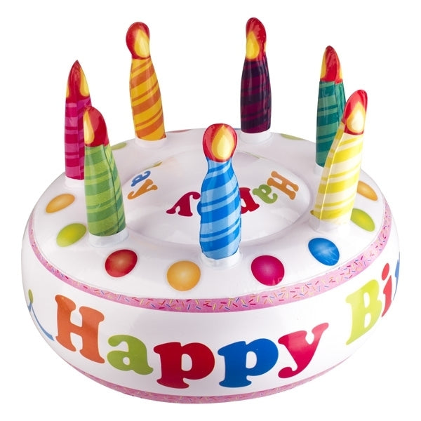 Aufblasbare Torte "Happy Birthday"