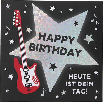 Pop-up-Musikkarte "Heute ist dein Tag" mit Licht-Effekt