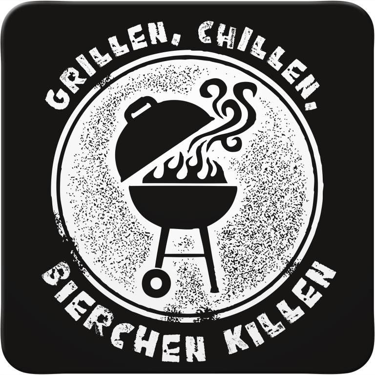 Sheepworld Untersetzer - Grillen, chillen, Bierchen killen - Gruss & Co
