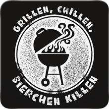 Sheepworld Untersetzer - Grillen, chillen, Bierchen killen - Gruss & Co
