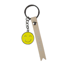 Fähnchen-Schlüsselanhänger "Be happy" mit Smiley
