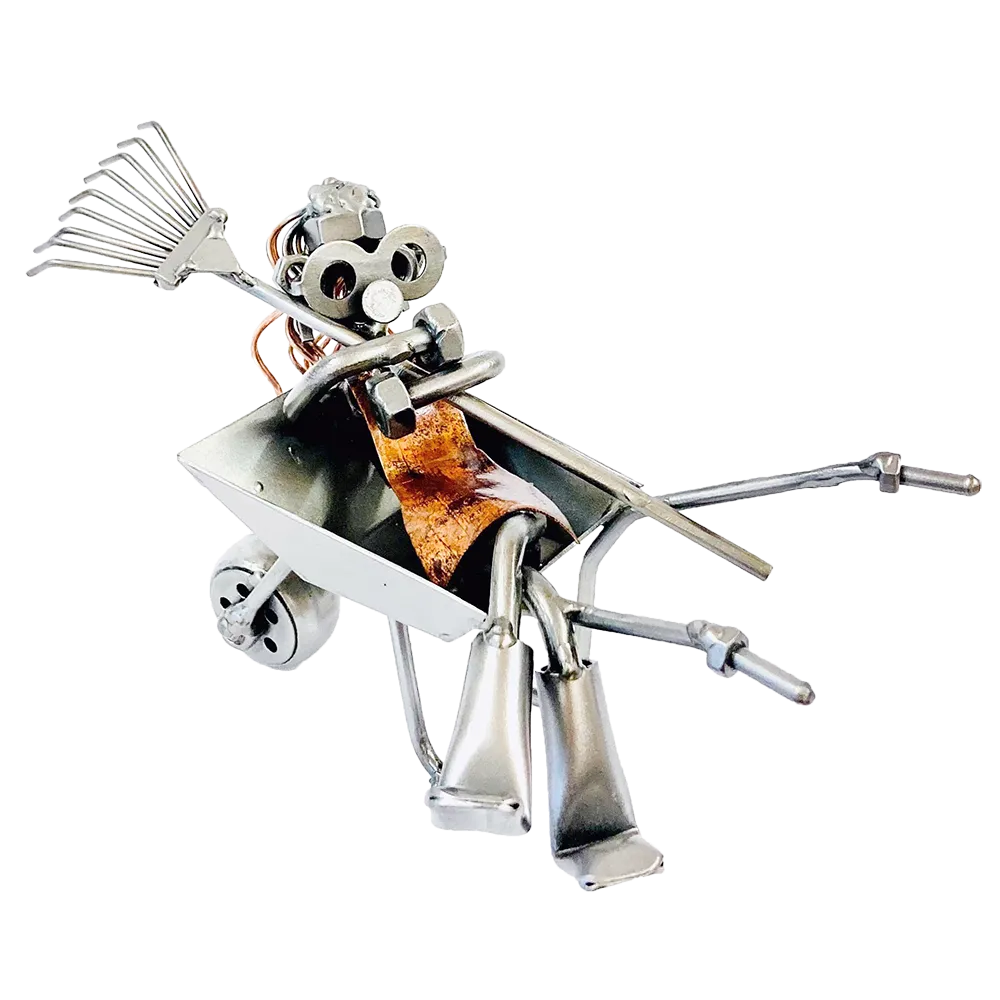 Schraubenfigur - Gärtnerin beim relaxen - Hinz & Kunst