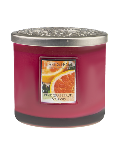 Heart&Home - Duftkerze "Pink Grapefruit & Cassis *