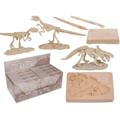 Ausgrabungsset Dinosaurier-Skelett 18cm