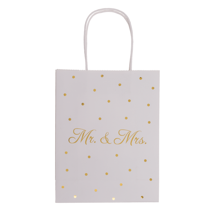 Papier-Geschenktüte "Mr. & Mrs."
