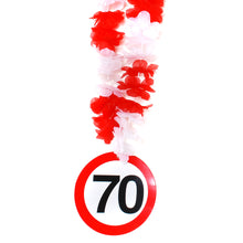 Hawaii-Kette zum 70. Geburtstag "Verkehrsschild"
