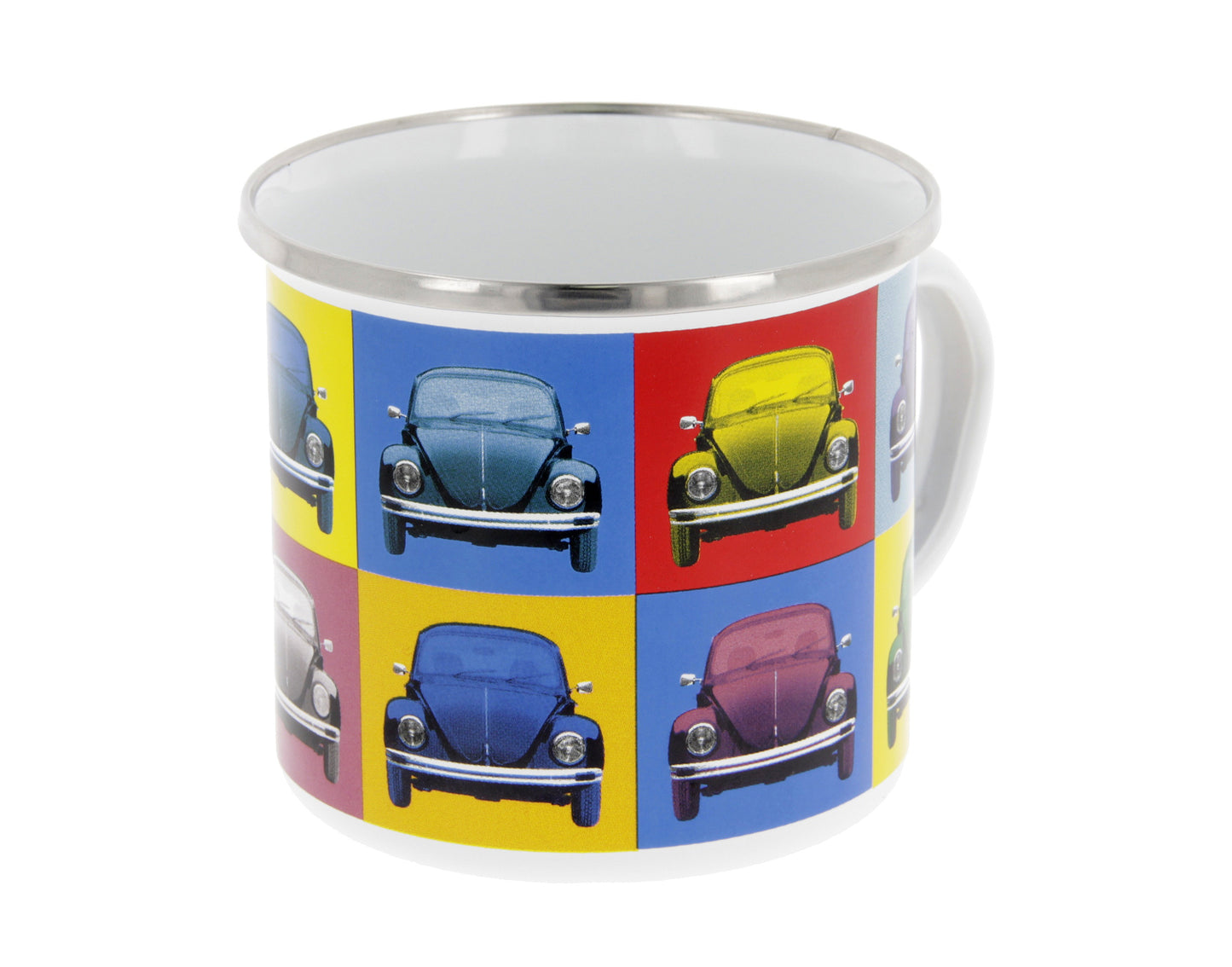 VW Käfer Emaille Tasse - Multicolor