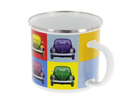 VW Käfer Emaille Tasse - Multicolor