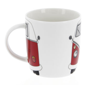 VW T1 Bulli Kaffeetasse, in rot, right side