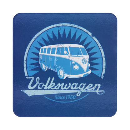 VW T1 Bulli Untersetzer, blau