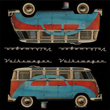 VW Servietten - T1 Bulli & Käfer, volles Motiv
