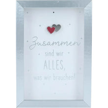 Mini-Bilderrahmen mit Schriftzug "Zusammen"