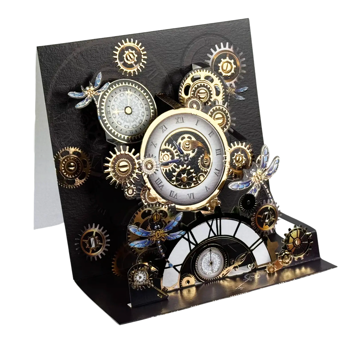 Pictura Pop-up Karte "Clockwork"