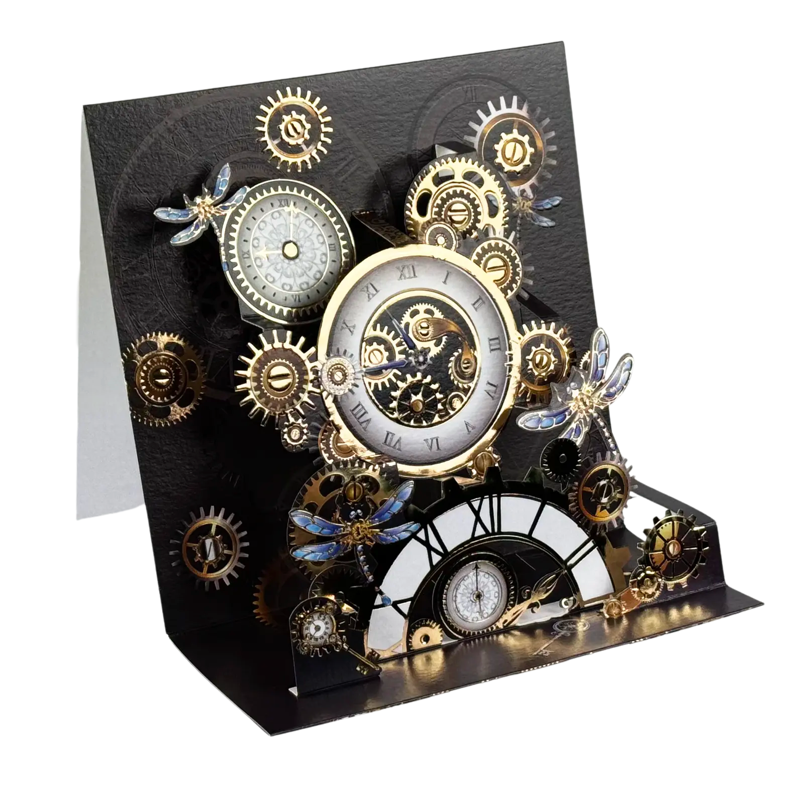 Pictura Pop-up Karte "Clockwork"