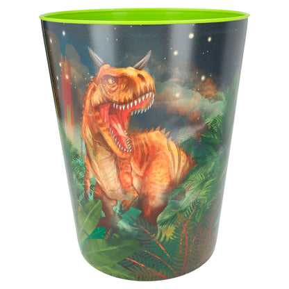 DINO WORLD Mülleimer, Kunststoff in grün oder blau