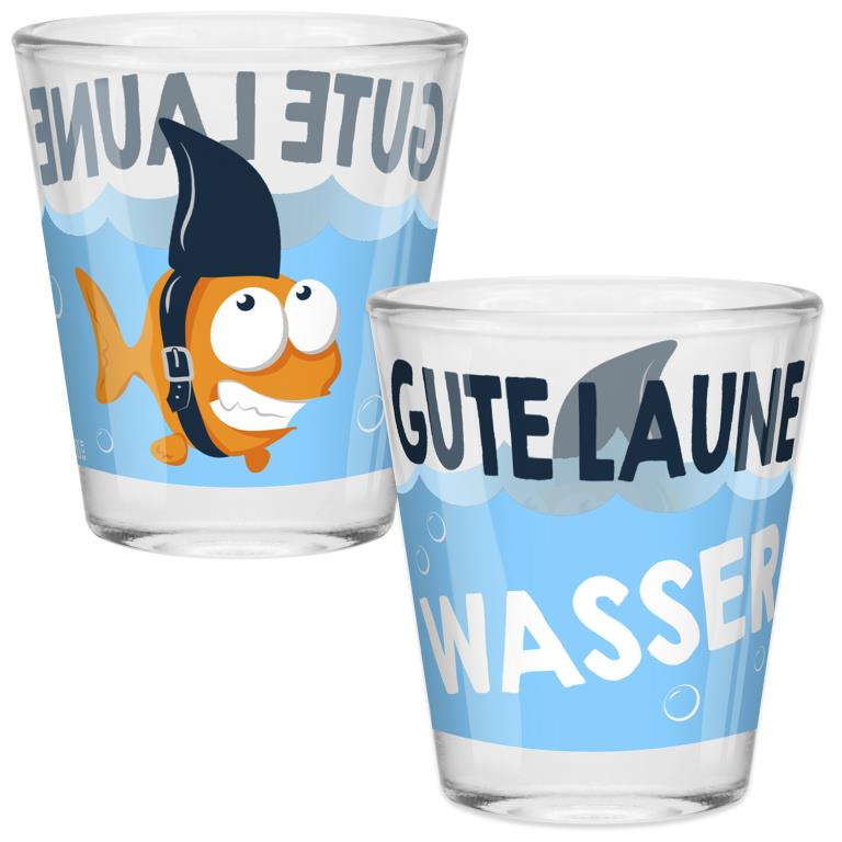 Sheepworld Schnapsglas "Gute Laune Wasser"