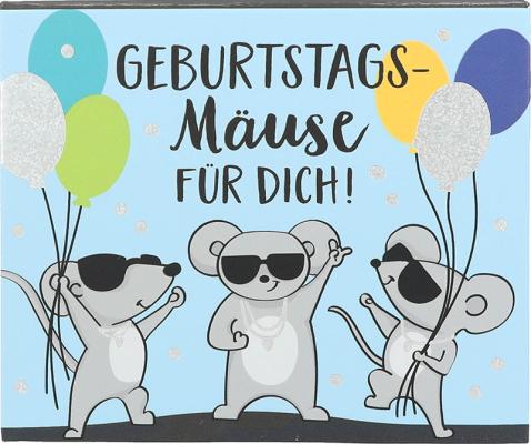 Geschenkbox mit Musik "Geburtstags-Mäuse für Dich"