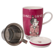 GOEBEL – Teetasse mit Deckel und Sieb – Barbara Freundlieb – “Ich muss gar nix!”