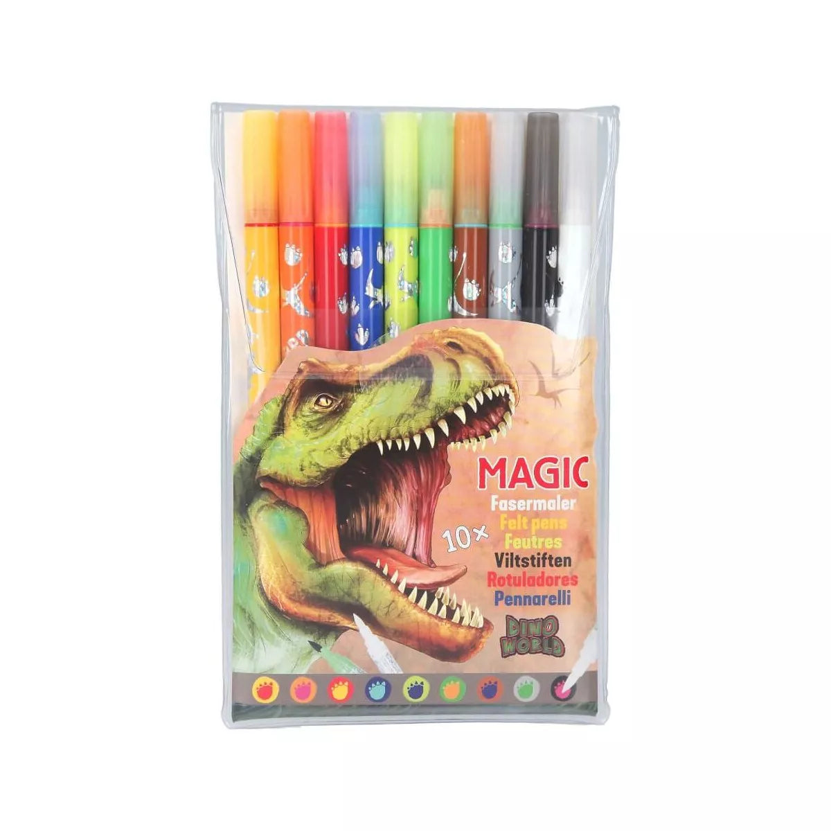DINO WORLD - 10x Magic Fasermaler