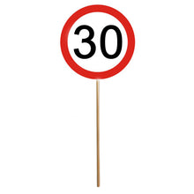 Mini-Schild auf Stab zum 30. Geburtstag