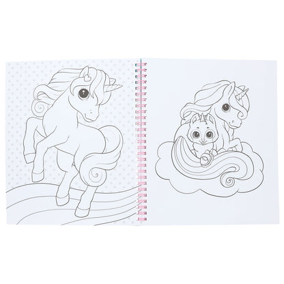 Ylvi Malbuch mit Einhorn Pailletten
