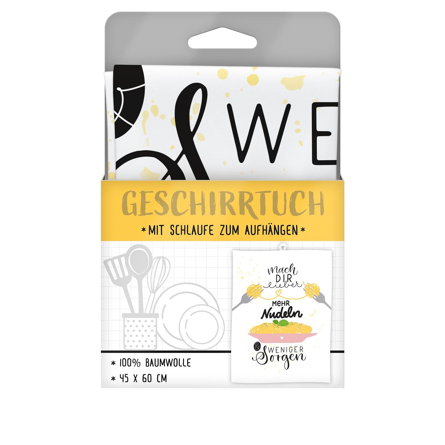 Sheepworld - Geschirrtuch - "Mach Dir lieber mehr Nudeln..."