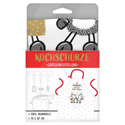Sheepworld - Kochschürze "Zusammen sind wir wie Salz & Pfeffer"